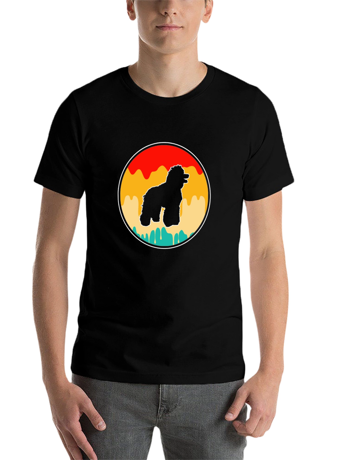 Retro Dog Silhouette T-Shirt