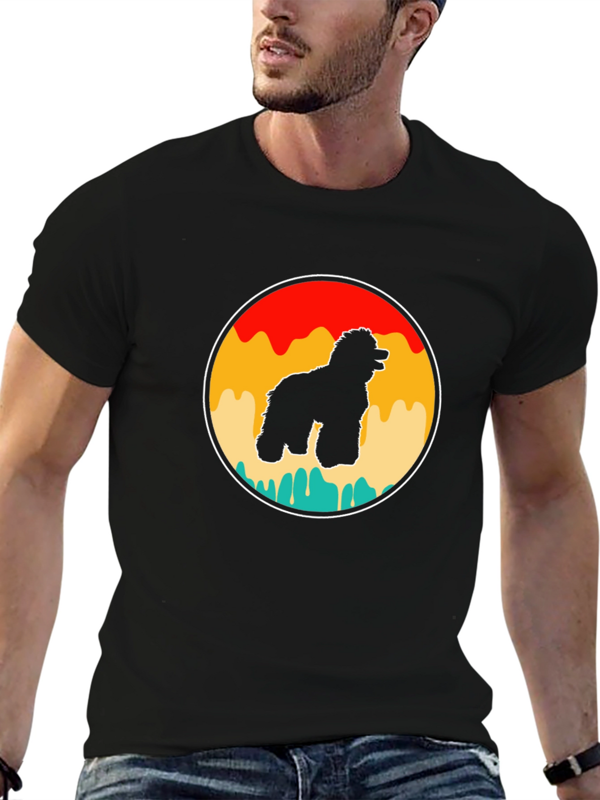 Retro Dog Silhouette T-Shirt