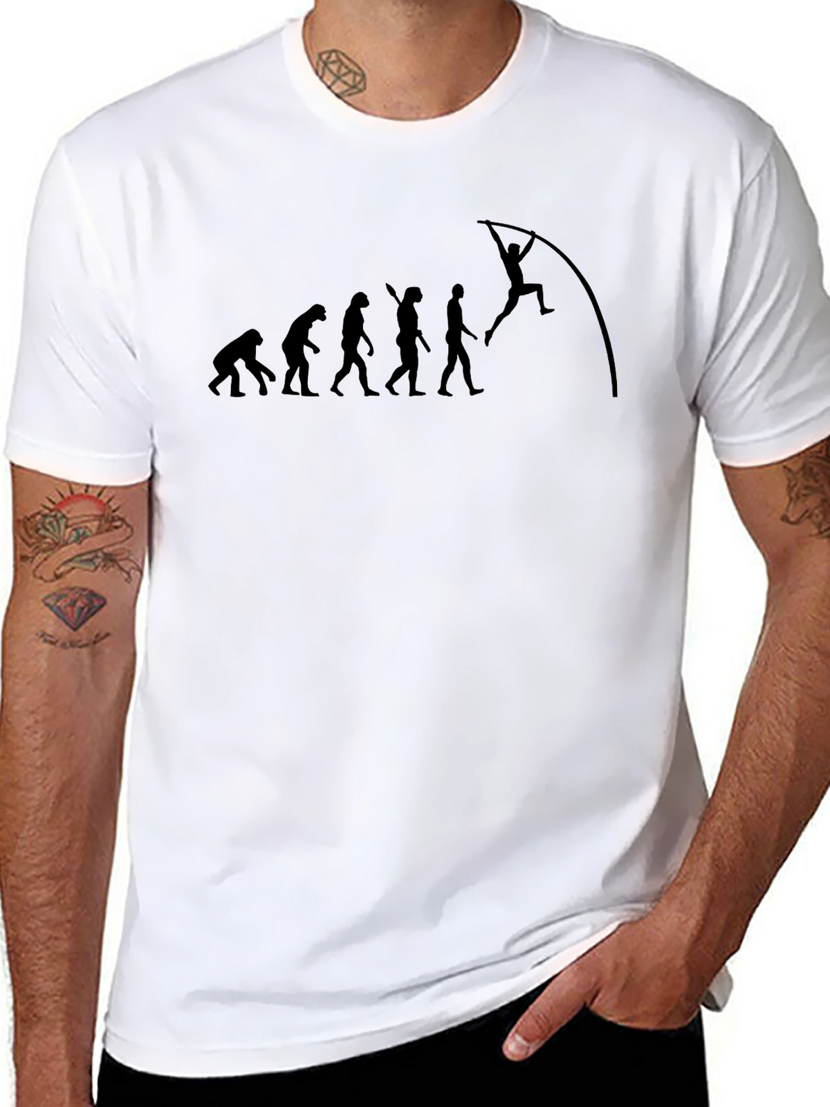 Evolution Pole Vaulting Black T-Shirt