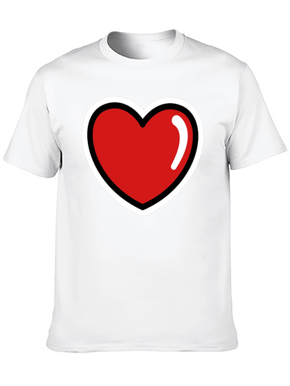 Heart Graphic T-Shirt - Stylish Black Tee