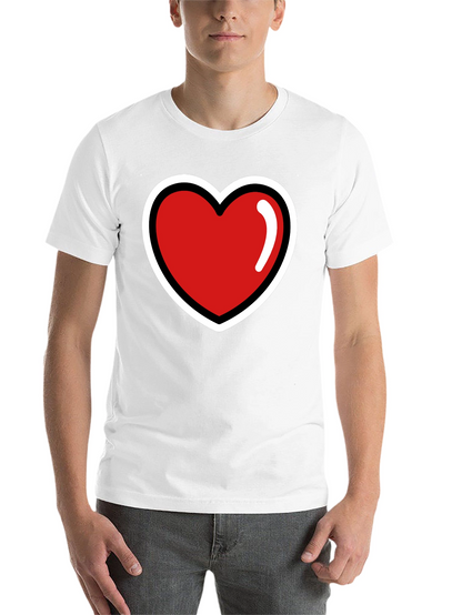 Heart Graphic T-Shirt - Stylish Black Tee