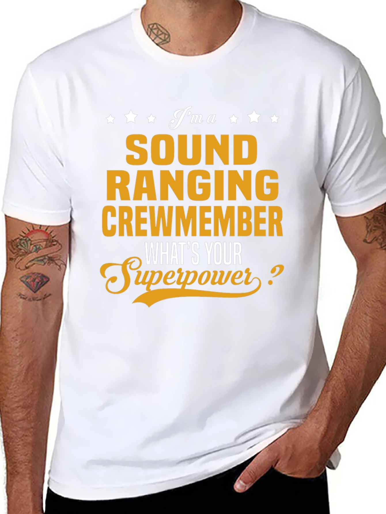 Sound Ranging Crewmember T-Shirt - Whats Your Superpower?