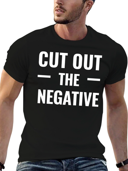 Cut Out The Negative Black T-Shirt