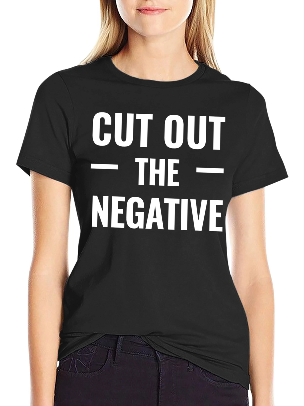 Cut Out The Negative Black T-Shirt