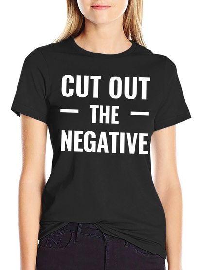 Cut Out The Negative Black T-Shirt