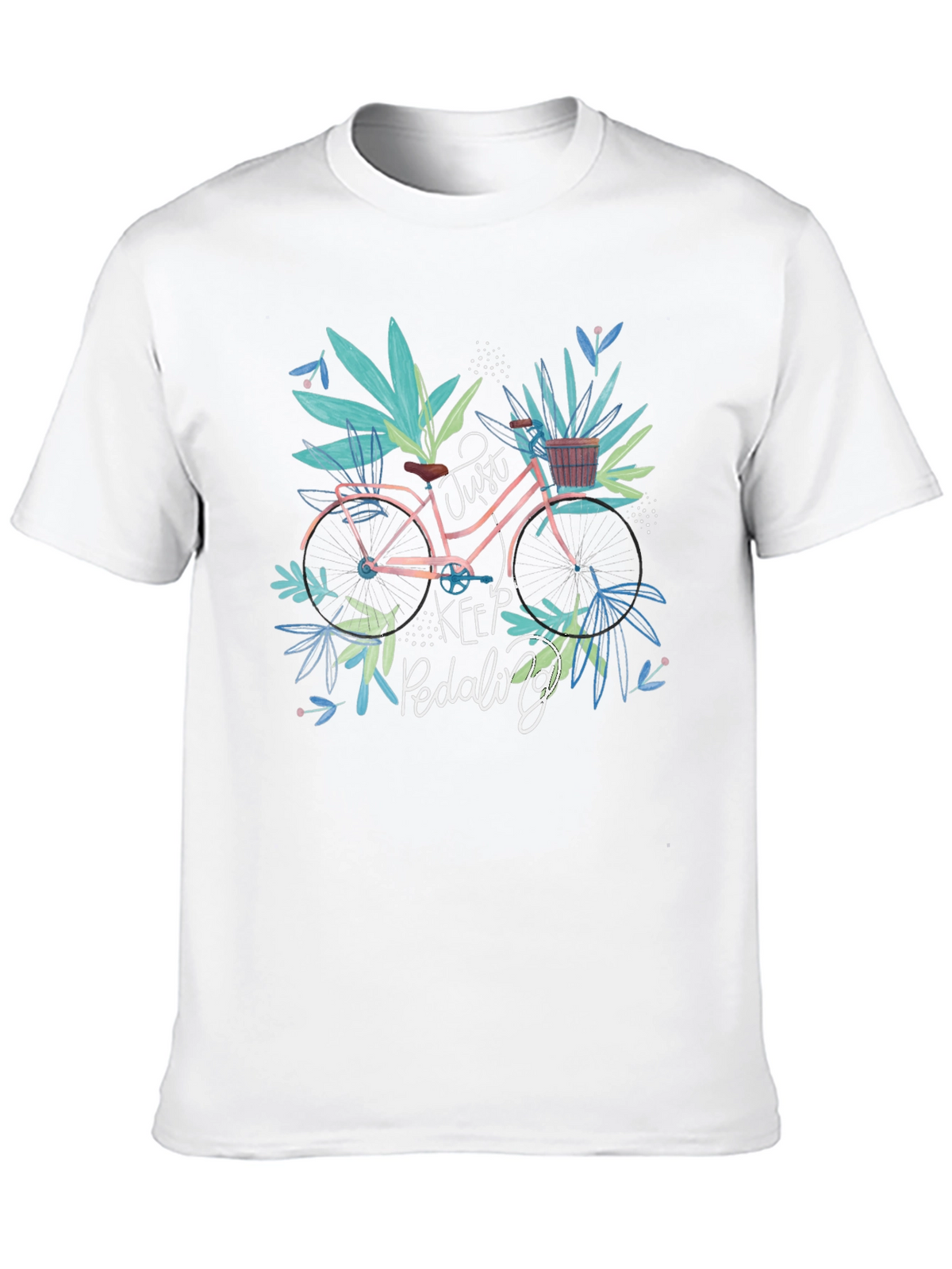 Just Keep Pedaling Bicycle Graphic Tee