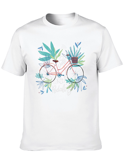 Just Keep Pedaling Bicycle Graphic Tee