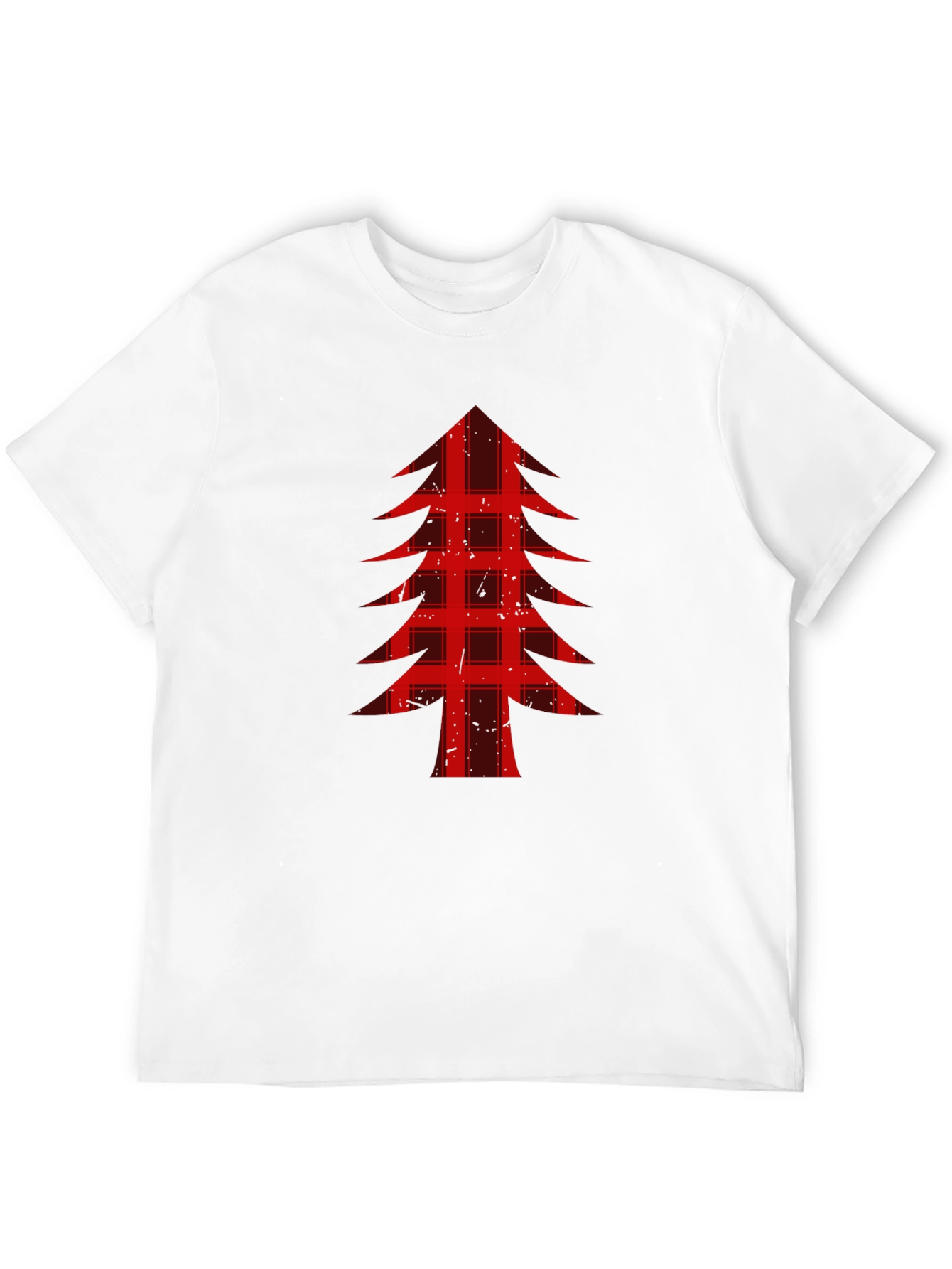 Buffalo Plaid Christmas Tree Graphic Tee