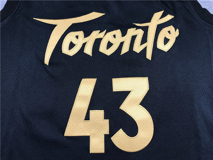 Men's Toronto Raptors Pascal Siakam Black 2020/21 Fast Break Player Jerseys