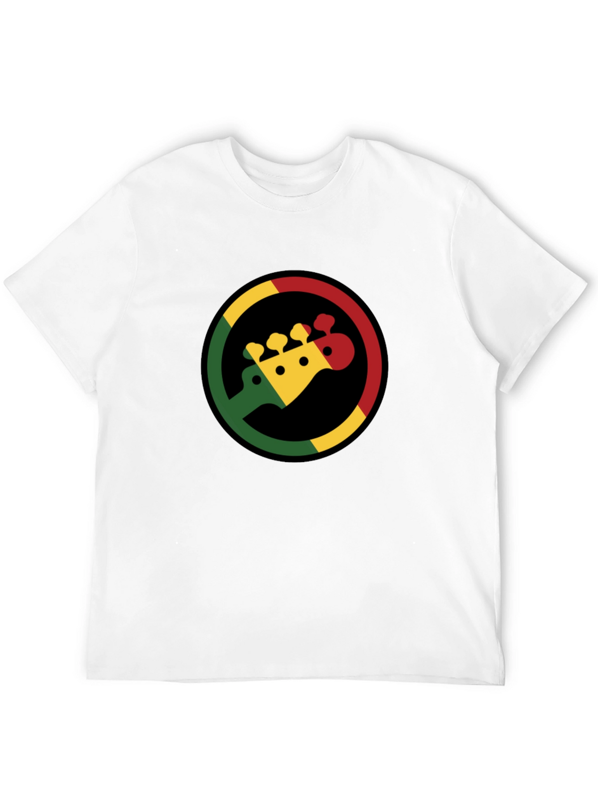 Rasta Bass Guitar T-Shirt - Reggae Music Tee