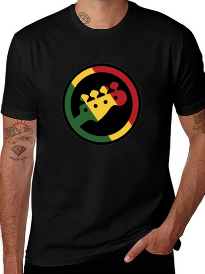 Rasta Bass Guitar T-Shirt - Reggae Music Tee