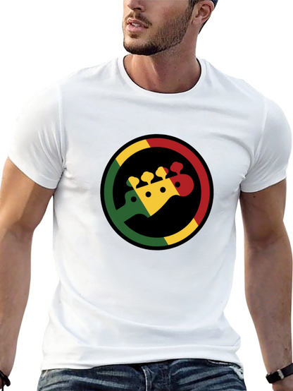 Rasta Bass Guitar T-Shirt - Reggae Music Tee