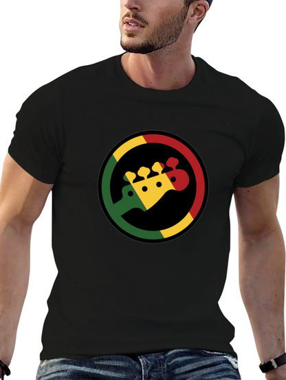 Rasta Bass Guitar T-Shirt - Reggae Music Tee