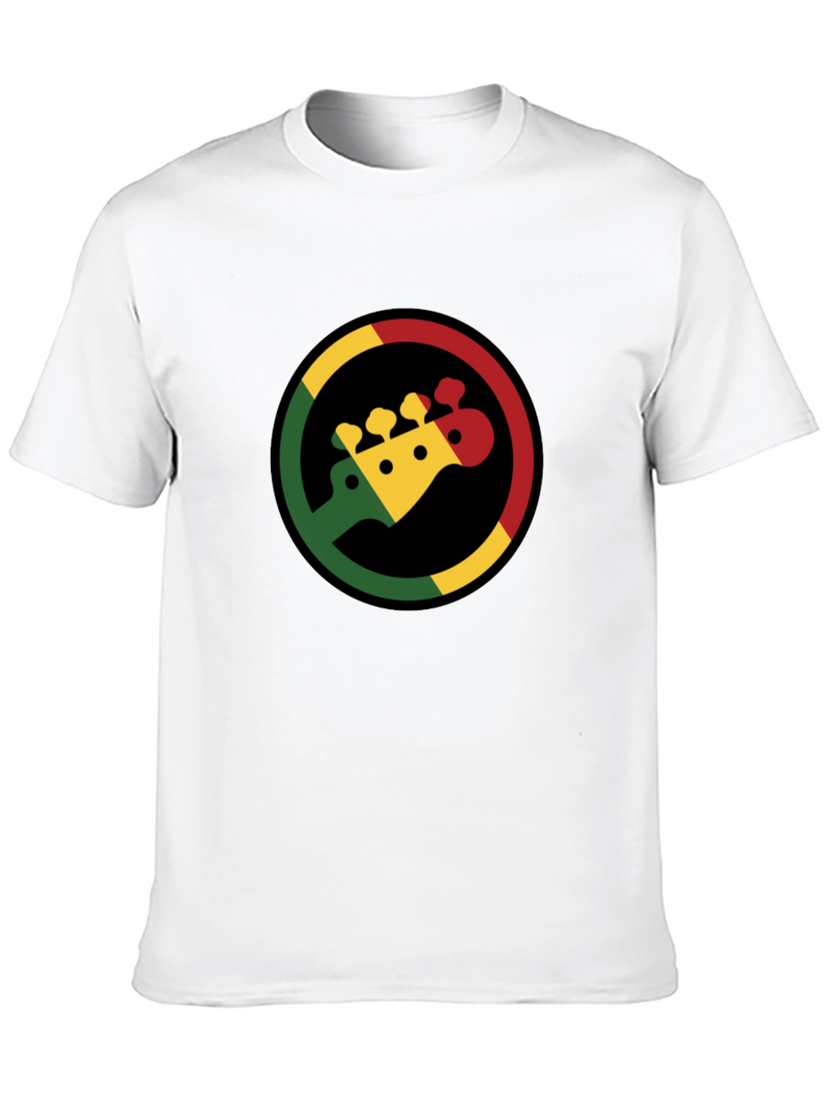 Rasta Bass Guitar T-Shirt - Reggae Music Tee