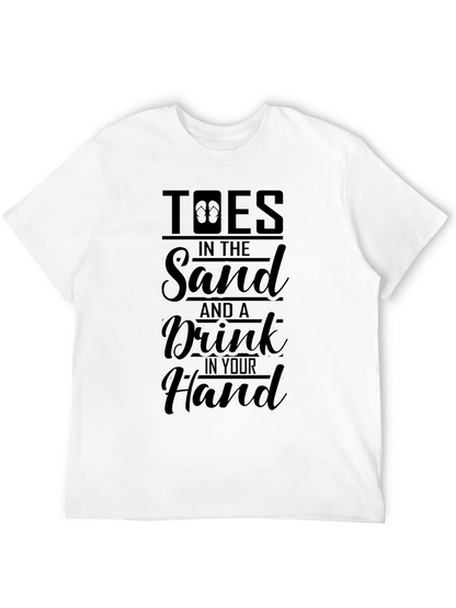 Toes in the Sand Black T-Shirt