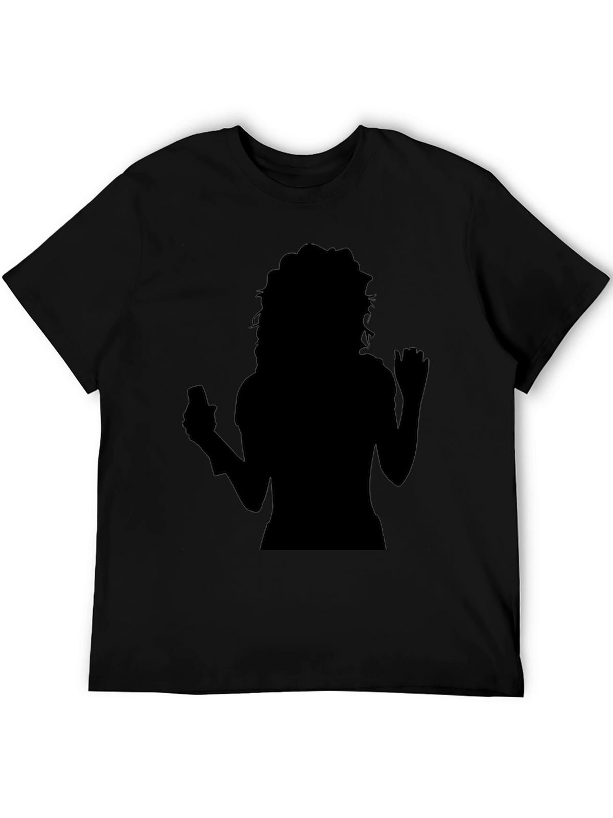Silhouette Graphic Tee - Black Casual Shirt