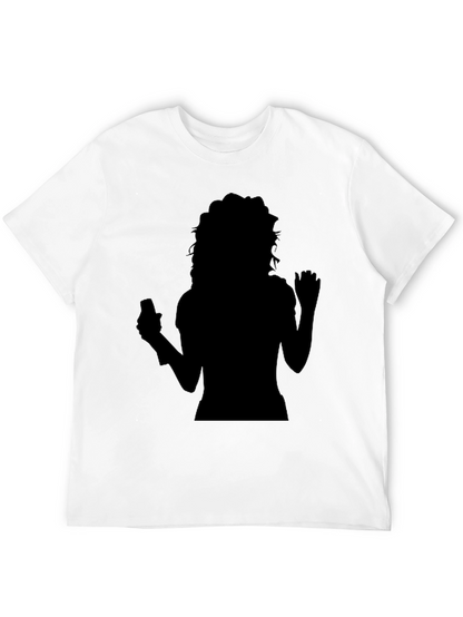 Silhouette Graphic Tee - Black Casual Shirt