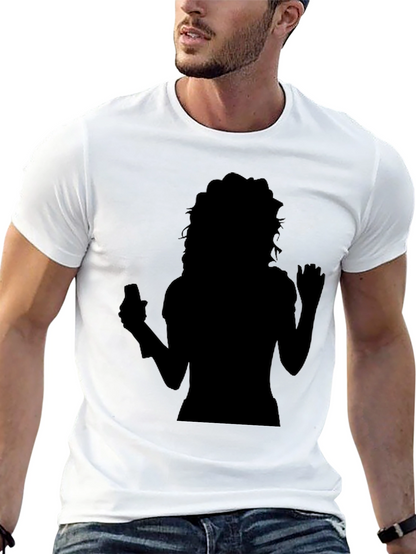 Silhouette Graphic Tee - Black Casual Shirt