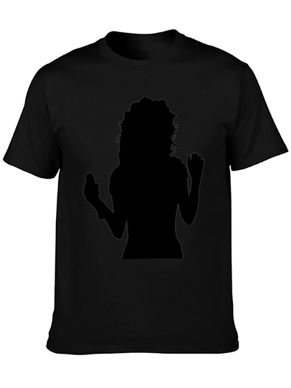 Silhouette Graphic Tee - Black Casual Shirt