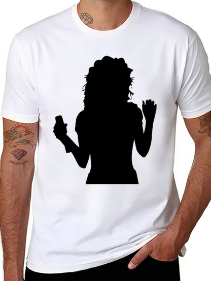 Silhouette Graphic Tee - Black Casual Shirt