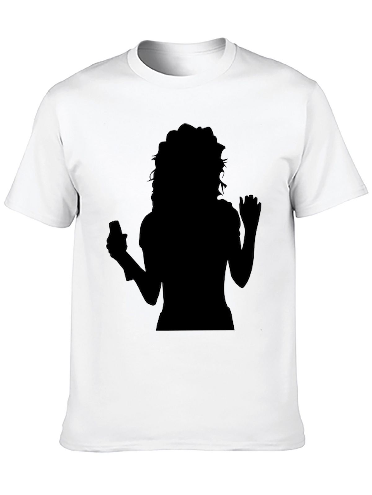 Silhouette Graphic Tee - Black Casual Shirt