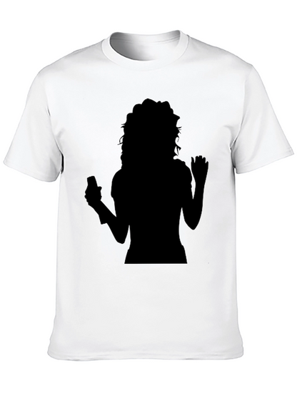 Silhouette Graphic Tee - Black Casual Shirt