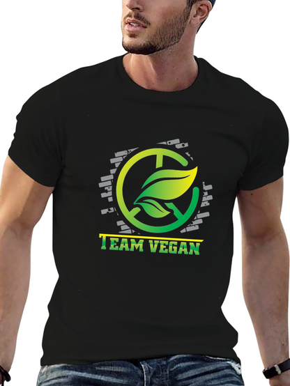 Team Vegan Graphic Tee - Eco-Friendly Style