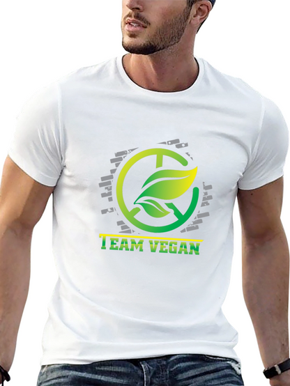 Team Vegan Graphic Tee - Eco-Friendly Style