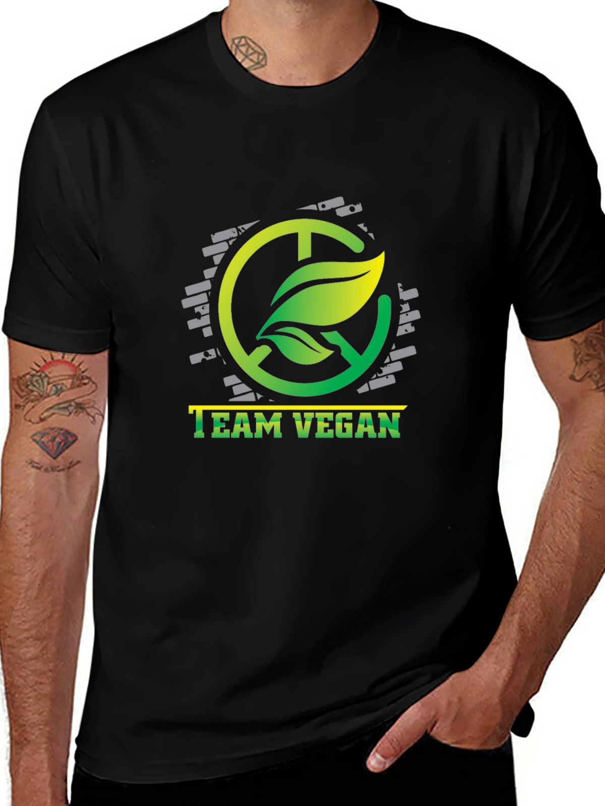 Team Vegan Graphic Tee - Eco-Friendly Style