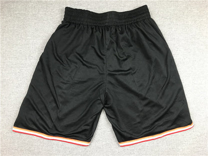 Men's Miami Heat Big Face Black Basketball Shorts1