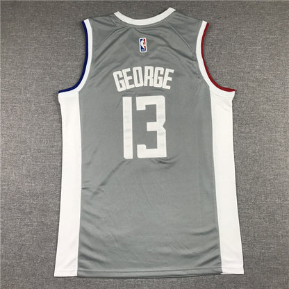 Men's LA Clippers Paul George Gray 2020/21 Swingman Jerseys - Earned Edition