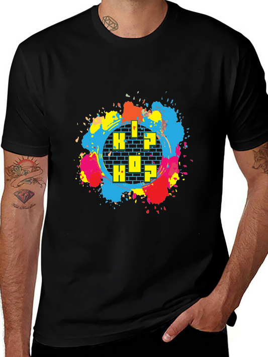 Hip Hop Graphic T-Shirt - Colorful Streetwear