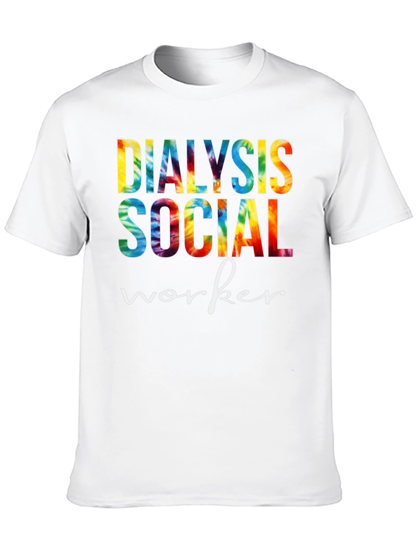 Dialysis Social Worker Tie Dye Graphic Tee