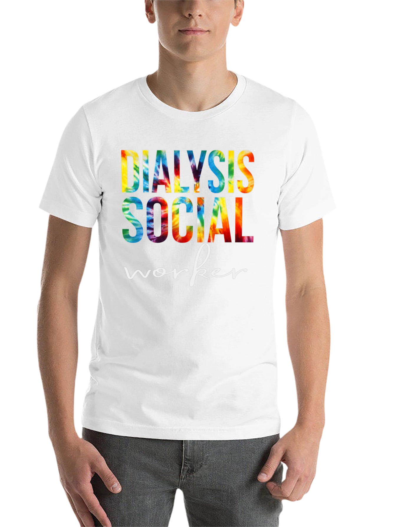 Dialysis Social Worker Tie Dye Graphic Tee
