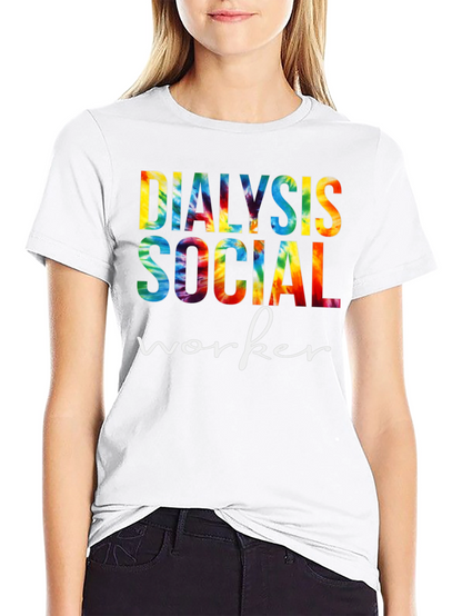 Dialysis Social Worker Tie Dye Graphic Tee