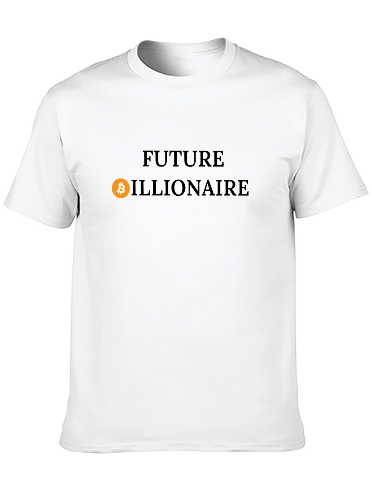 Future Billionaire Bitcoin Graphic Tee - Black Cotton