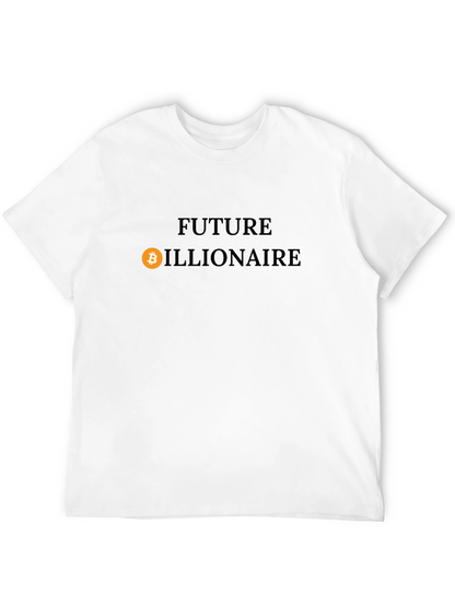 Future Billionaire Bitcoin Graphic Tee - Black Cotton