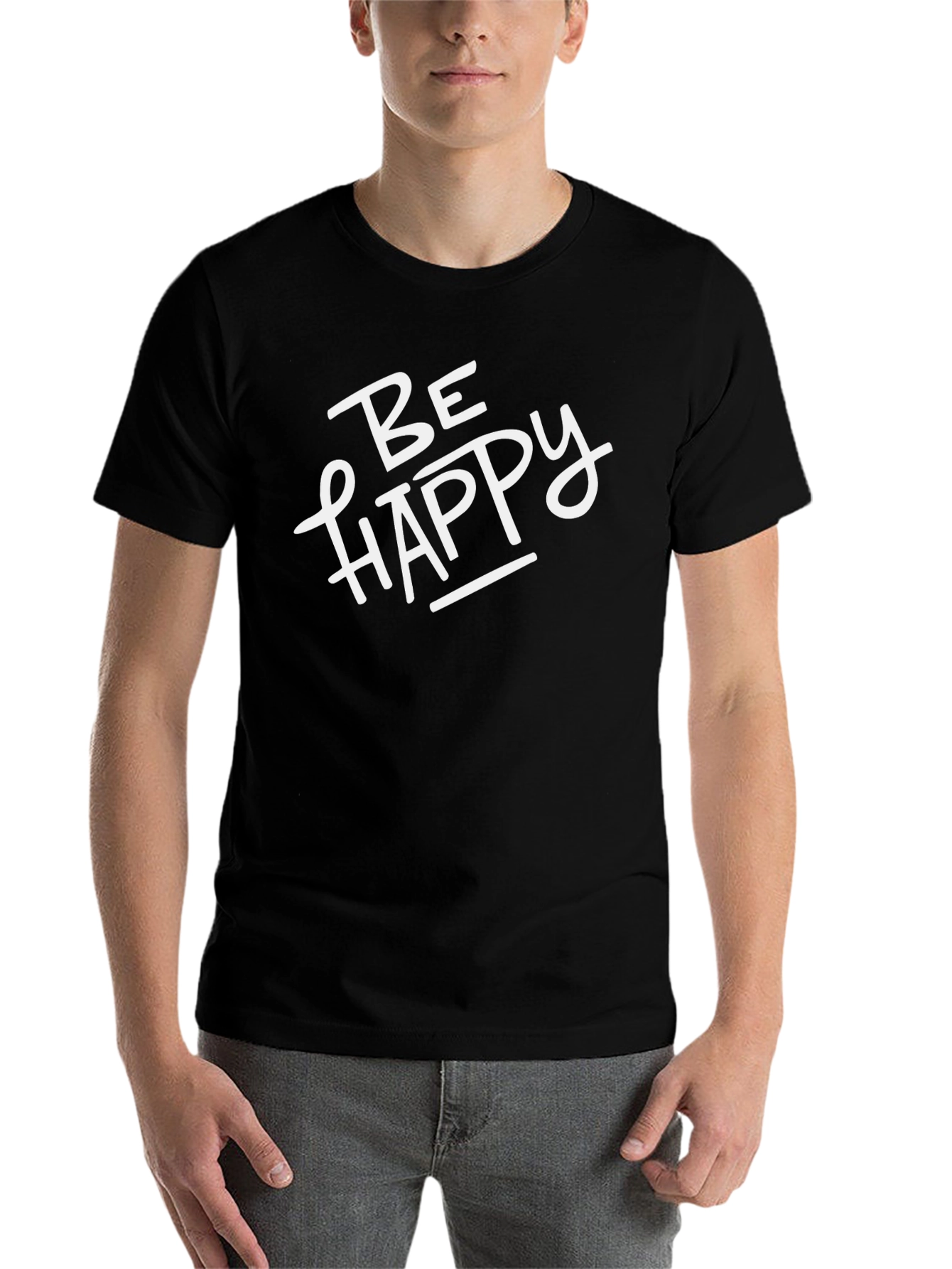 Be Happy Graphic Tee - Unisex Casual Shirt