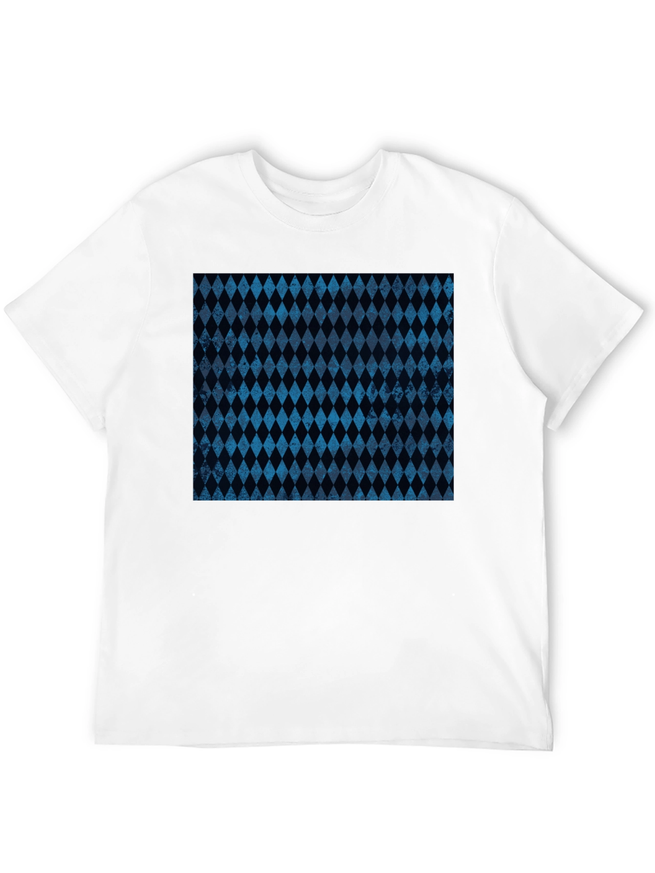 Diamond Pattern Black T-Shirt
