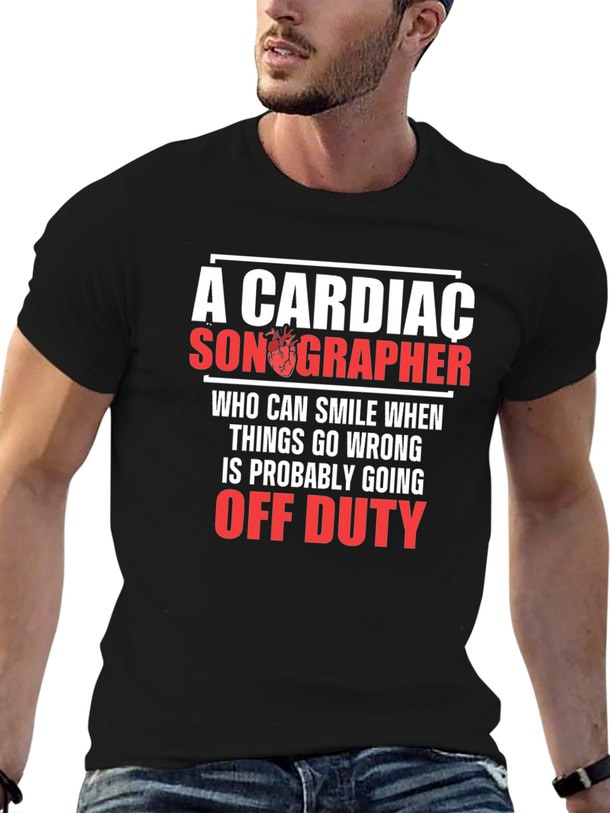 Cardiac Sonographer Graphic T-Shirt