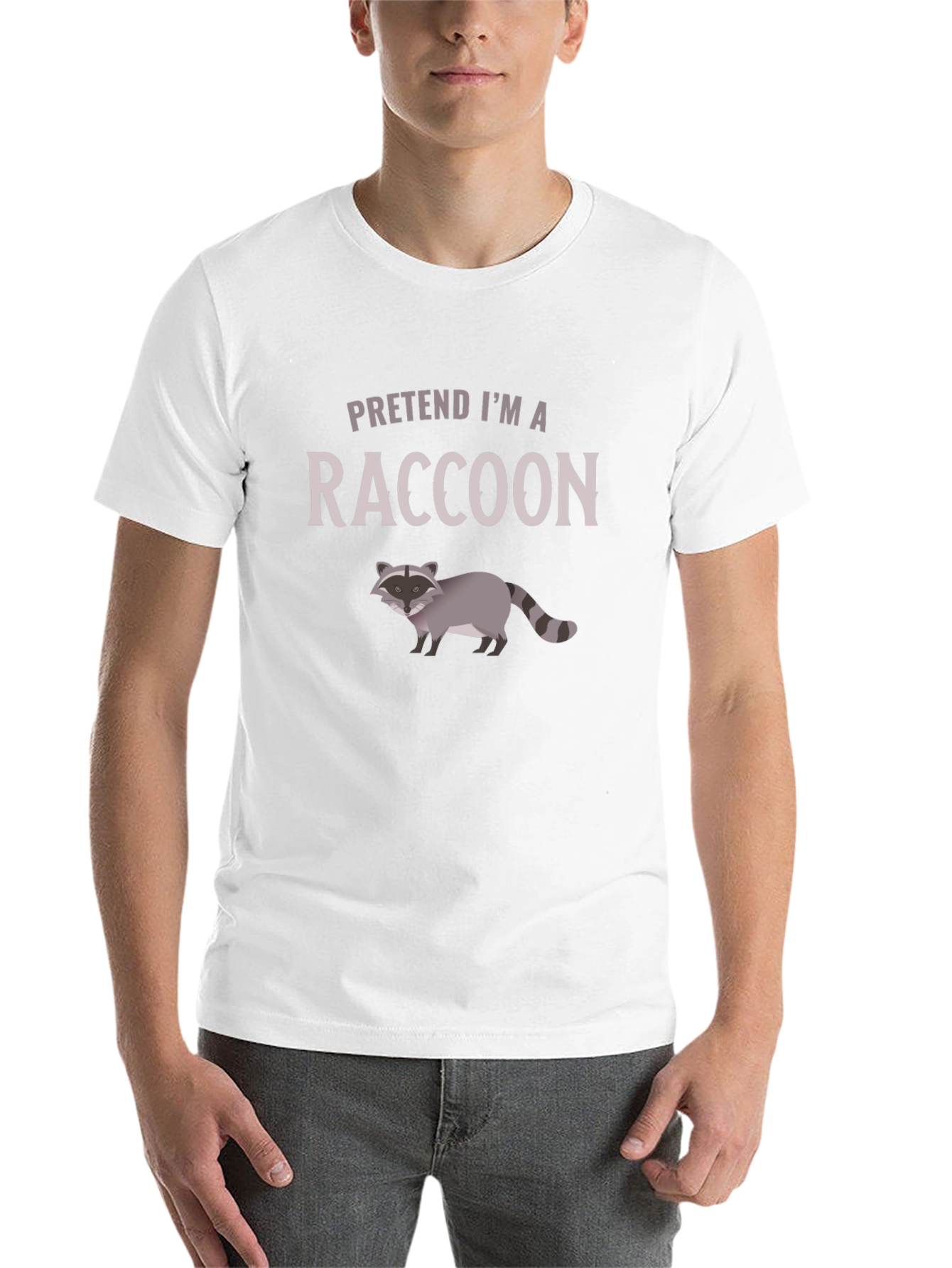 Pretend Im a Raccoon Graphic Tee - Soft Cotton