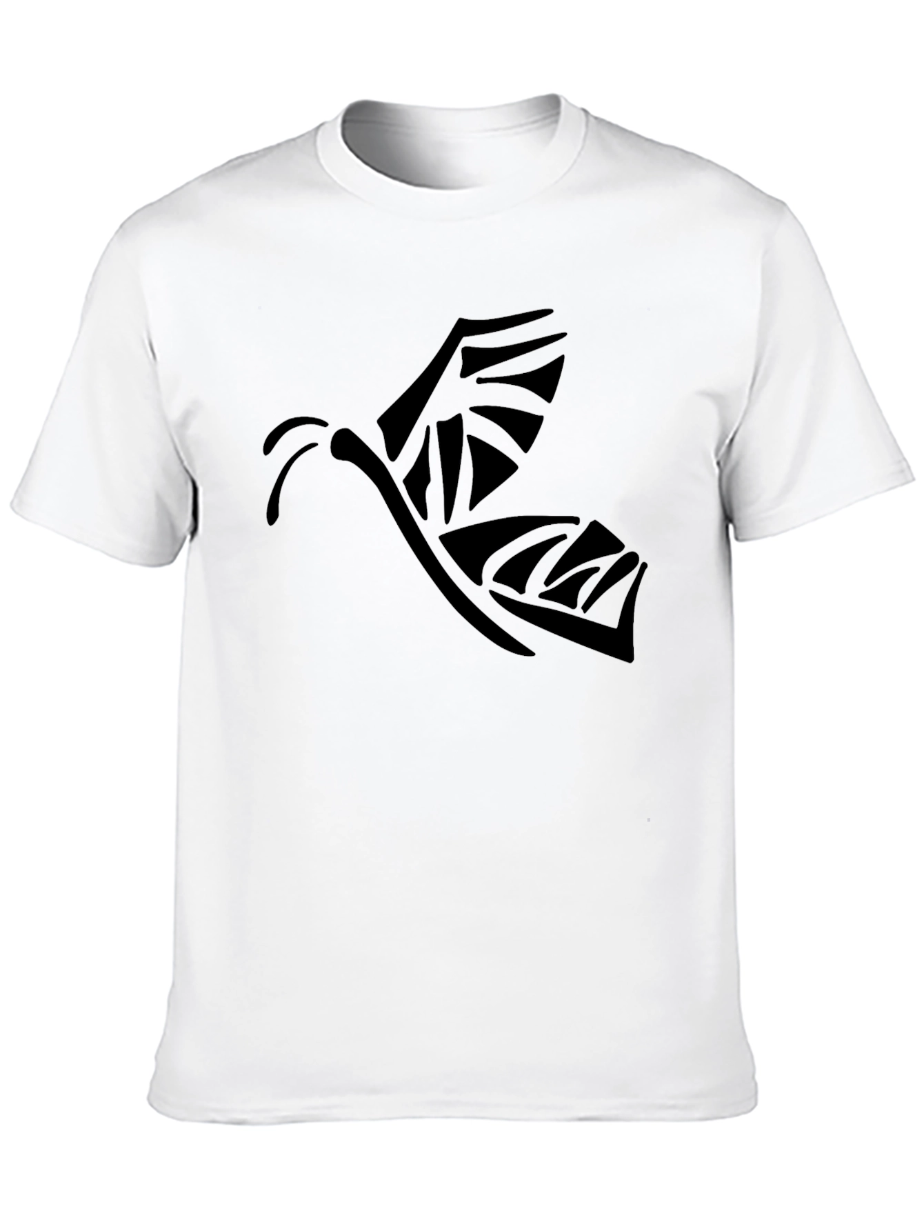 Tribal Butterfly Graphic Black T-Shirt