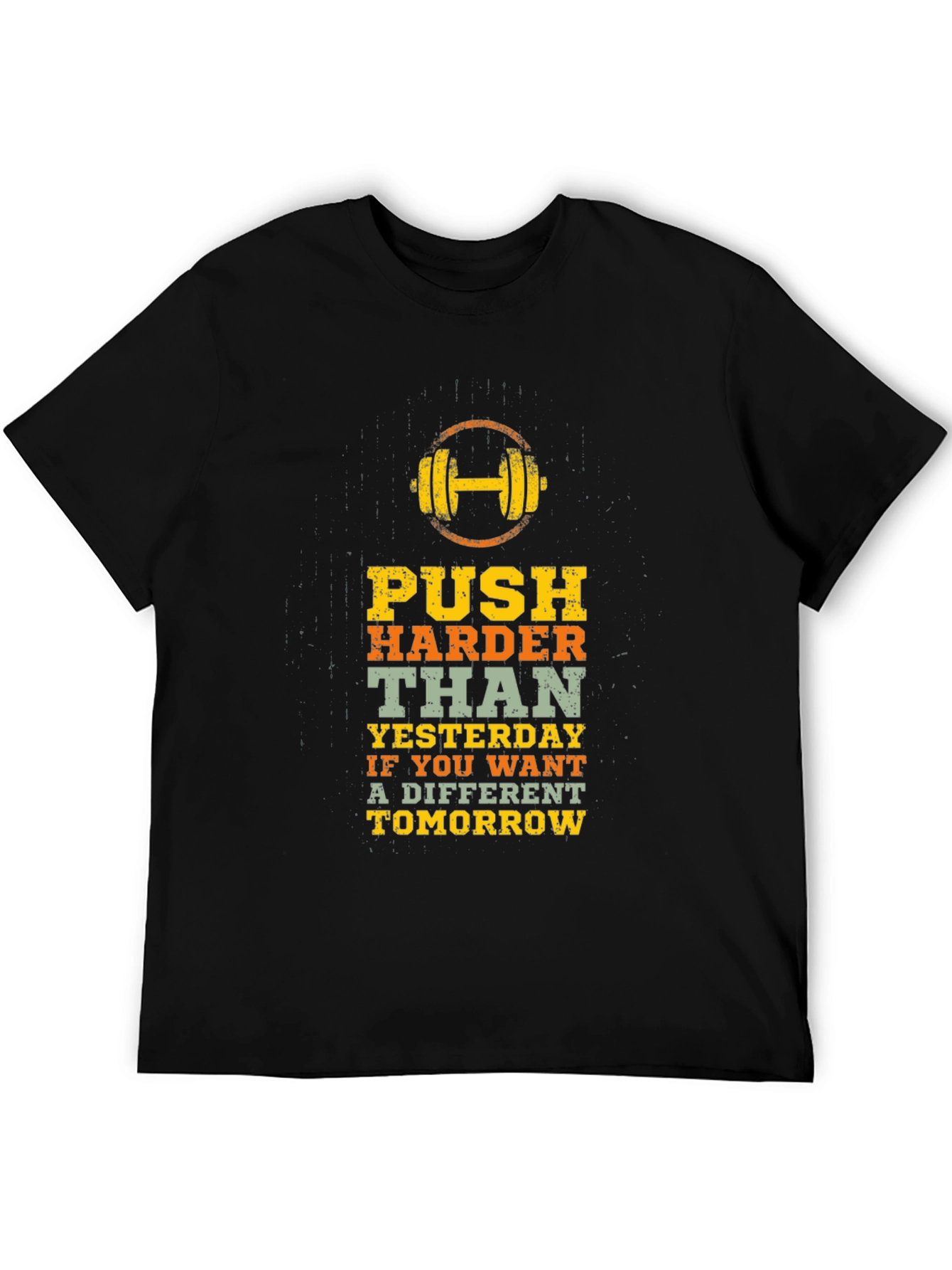 Motivational Workout T-Shirt: Push Harder