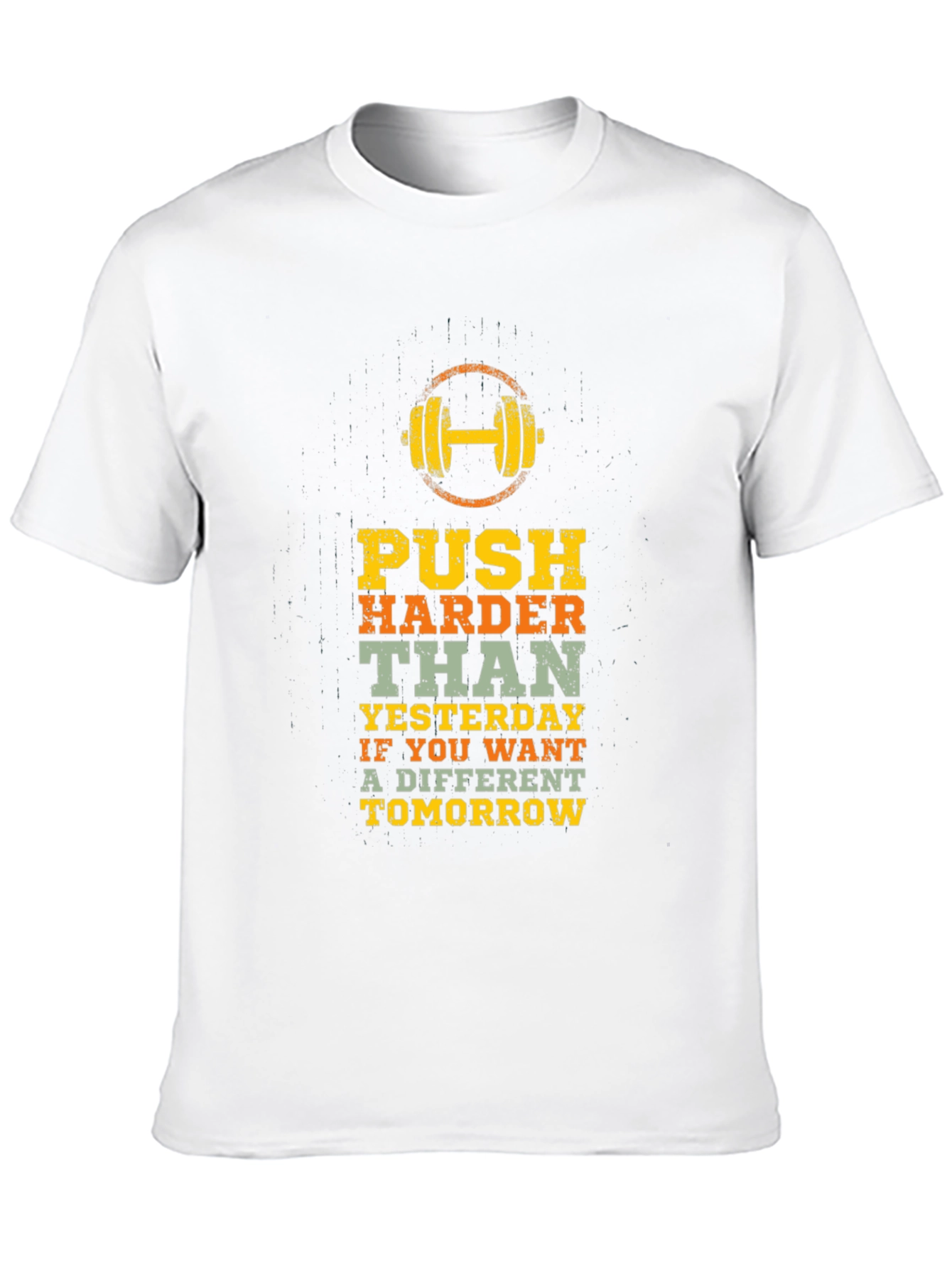 Motivational Workout T-Shirt: Push Harder