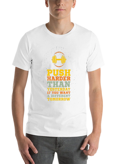 Motivational Workout T-Shirt: Push Harder