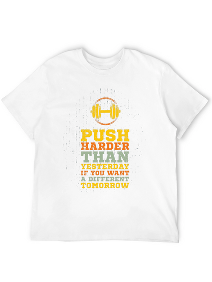 Motivational Workout T-Shirt: Push Harder