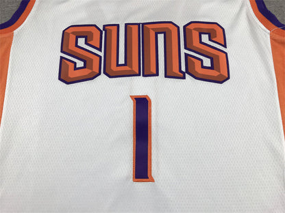 Men's Phoenix Suns Devin Booker #1 White 2022/23 Swingman Jerseys - Association Edition