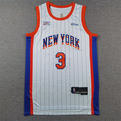 Men's New York Knicks Josh Hart #3 White 2024/25 Swingman Player Jerseys - City Edition