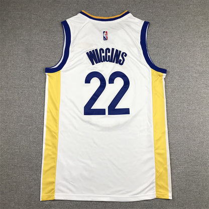Men's Golden State Warriors Andrew Wiggins #22 White Player Jerseys