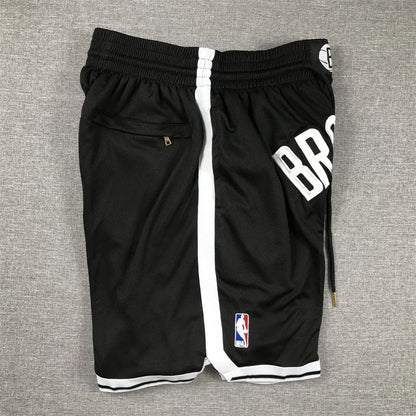 Men's Brooklyn Nets Black Pocket Shorts1